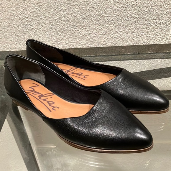 Zodiac Black leather flats New - Picture 2 of 8